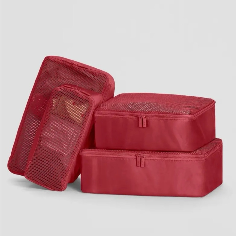 AWAY The Insider Packing Cubes in Tango Red